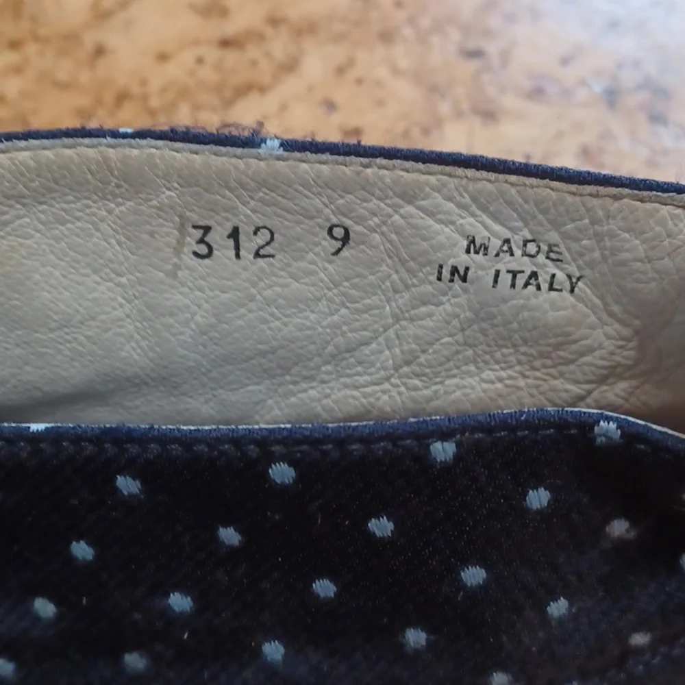 Del Toro Men's Alto Sunbrella Navy/White/Red Polka Dot Chukka Sneakers Size 9